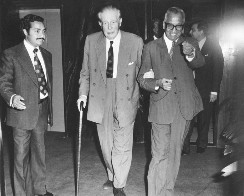 MCAbraham-Macmillan3 M. C. Abraham with Sir Harold Macmillan